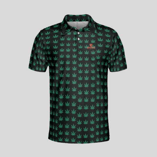 Cannabis Golf Polo Shirt