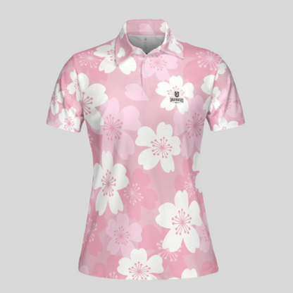 Japanese Cherry golf polo shirt