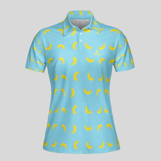 going bananas women's golf polo shirt