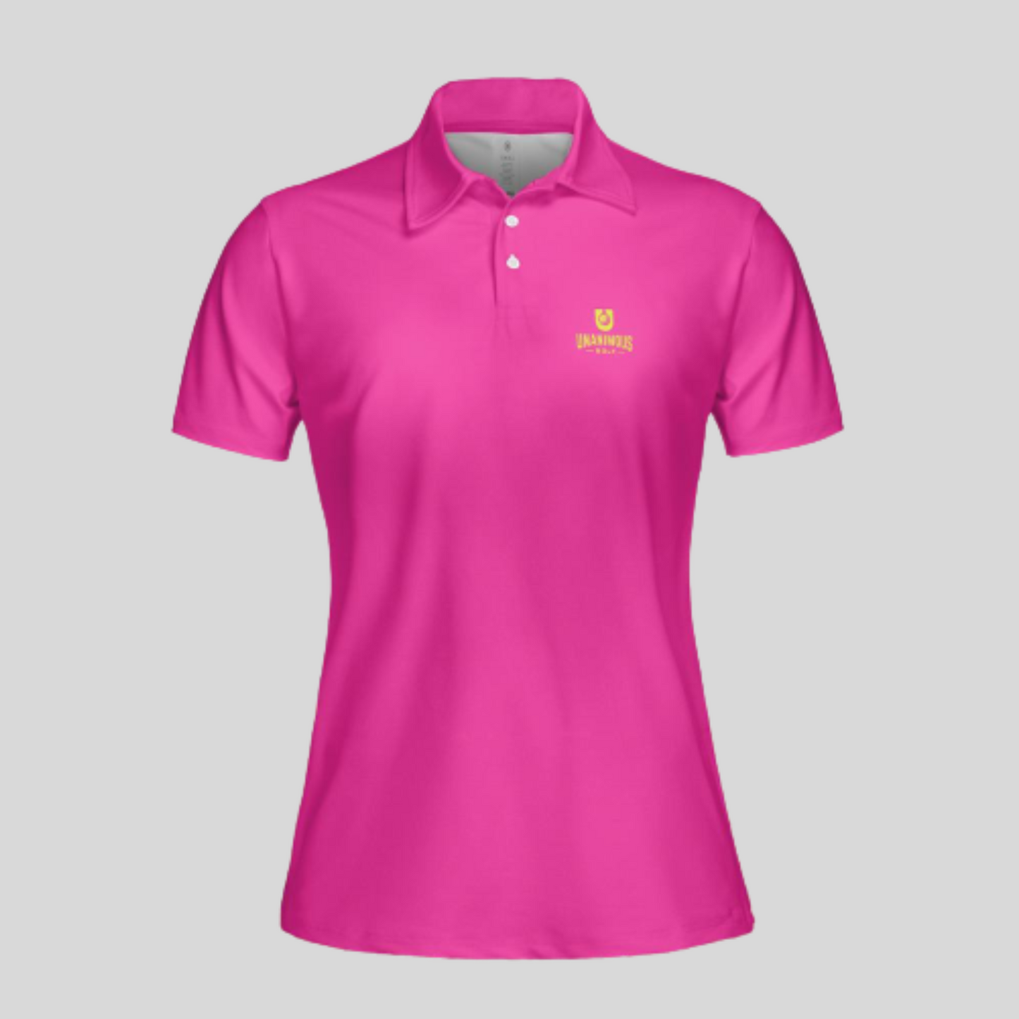 Neon Pink/chartreuse golf polo shirt for Women