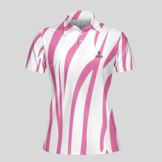 Tiger strip women's golf polo shirt