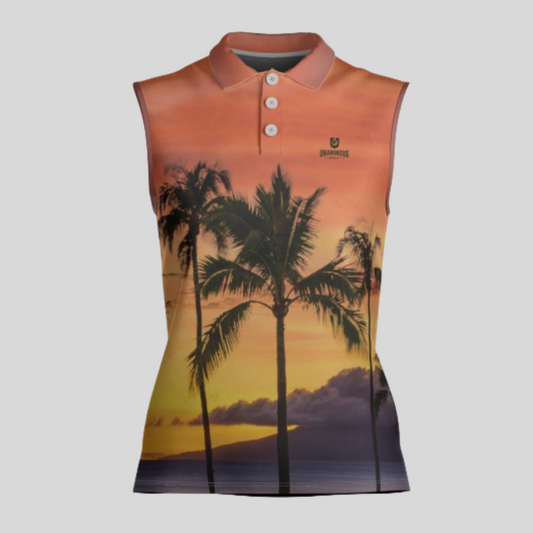 tropo Sleeveless golf polo for women