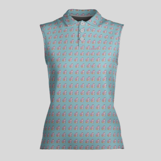 Unicorn Sleeveless Golf Shirt for Ladies