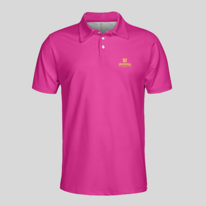 Neon Pink/Chartreuse golf polo shirt for Men