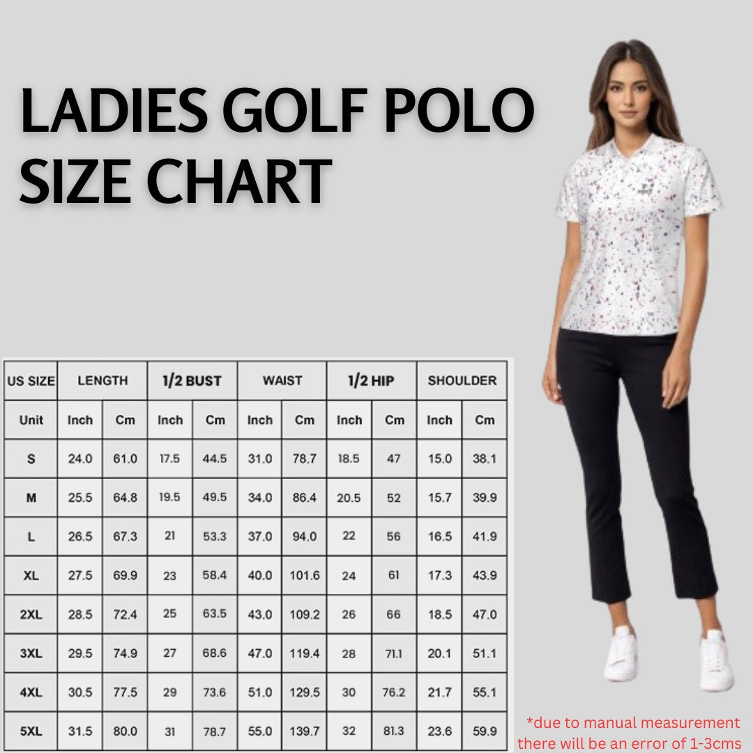 Old Glory Paint Splatter Golf Polo For Women