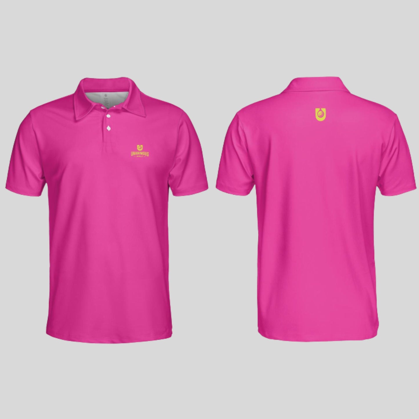 Neon Pink/Chartreuse golf polo shirt for Men