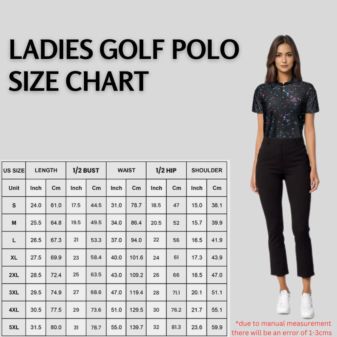 cyan-flamingo golf shirt polo for women