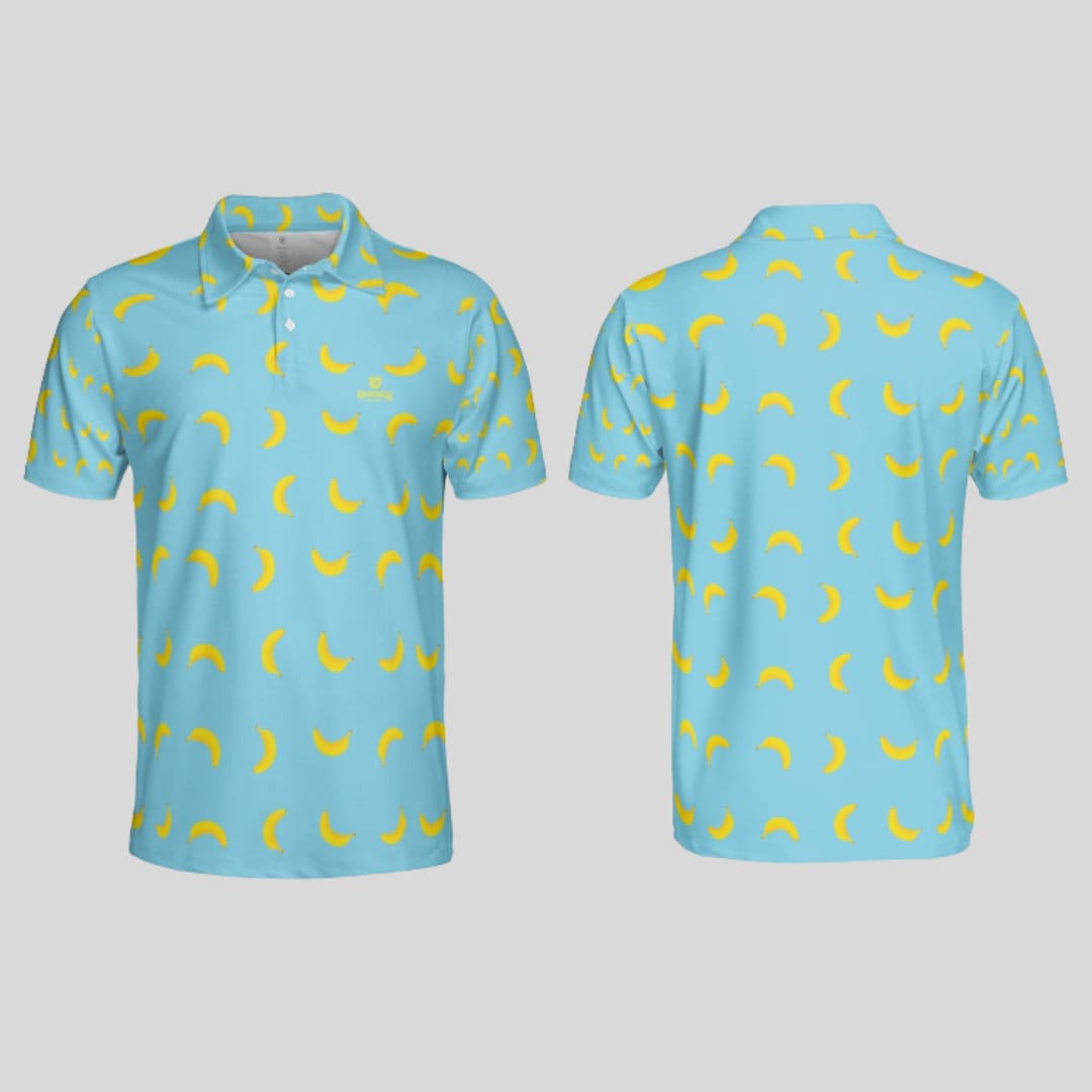 going bananas golf polo shirt