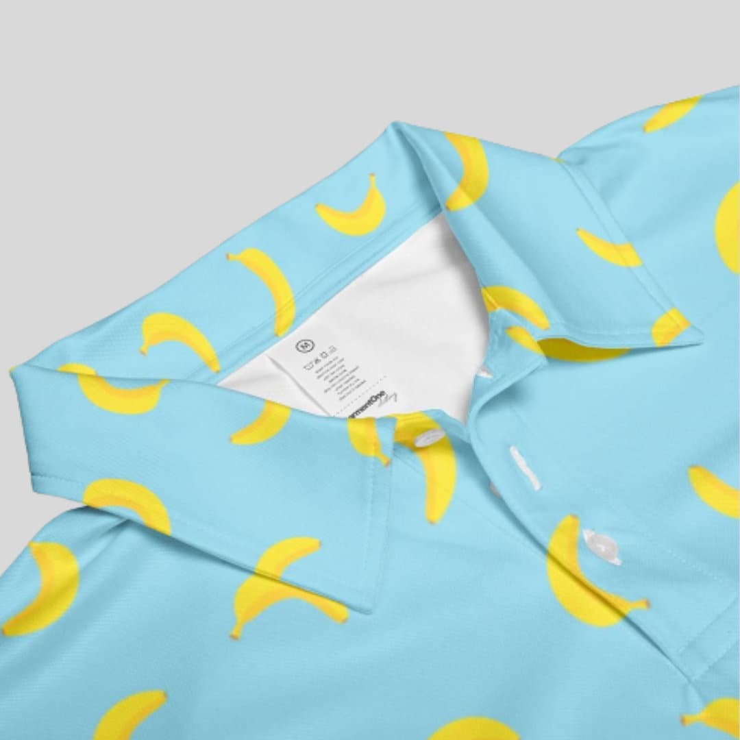 going bananas golf polo shirt