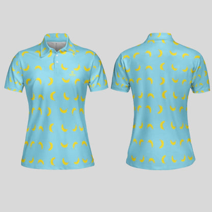 going bananas women's golf polo shirt