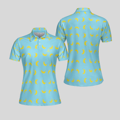 going bananas women's golf polo shirt