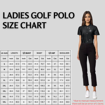 Light of the night golf polo for women