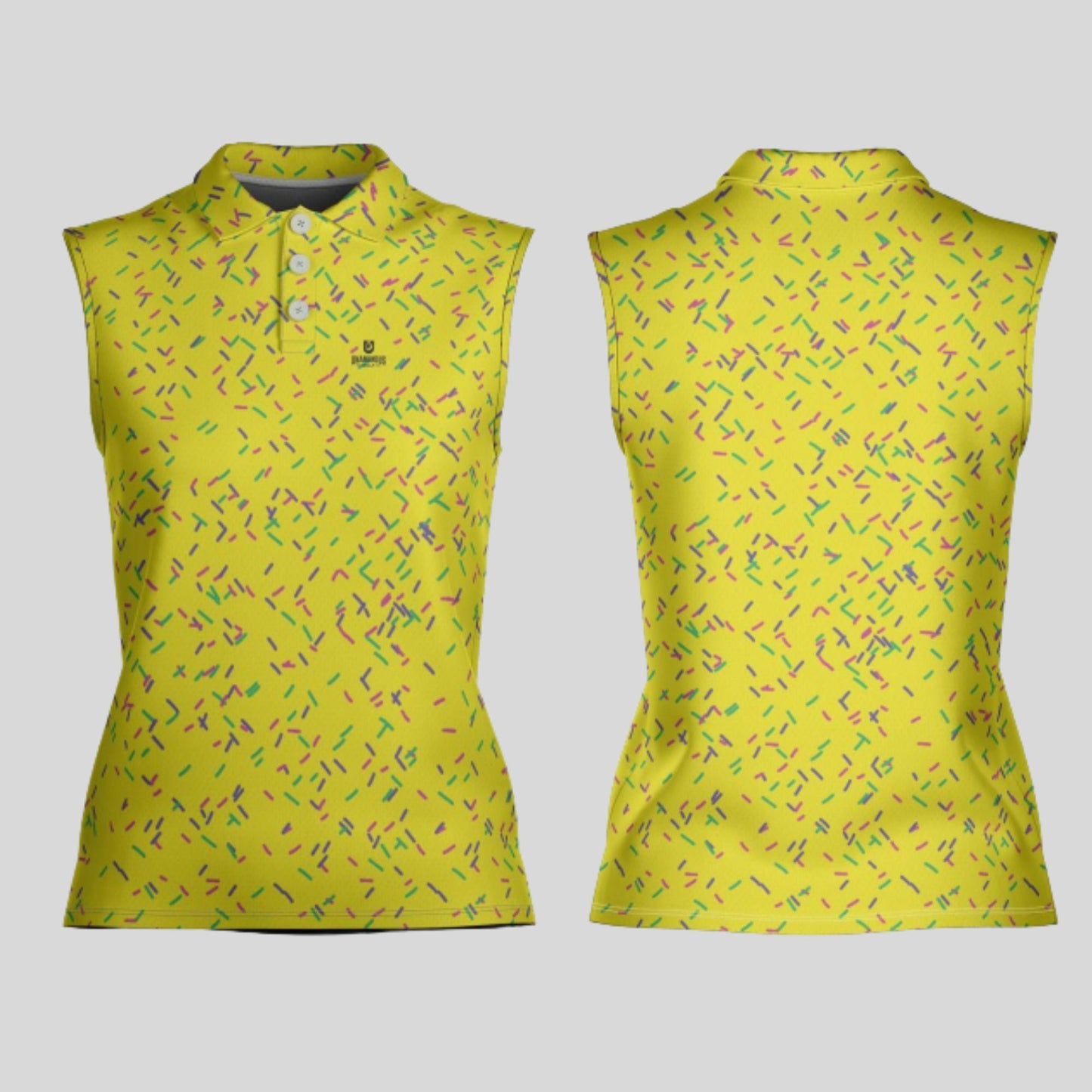 Sprinkles Sleeveless Golf Polo Shirt Ladies fit