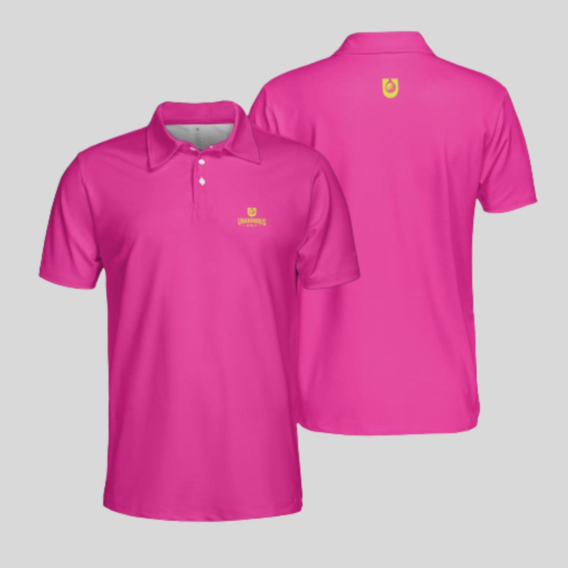 Neon Pink/Chartreuse golf polo shirt for Men