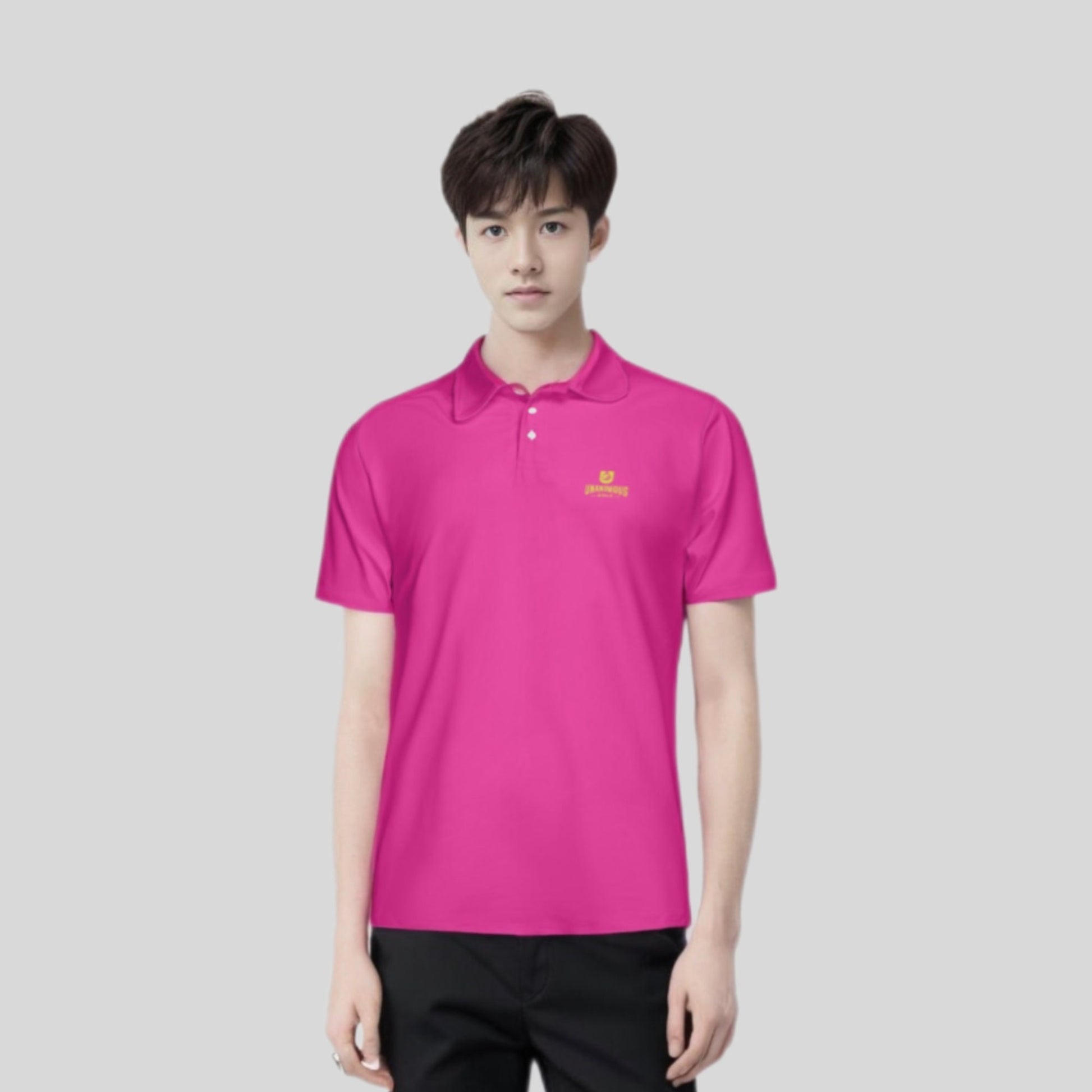 Neon Pink/Chartreuse golf polo shirt for Men