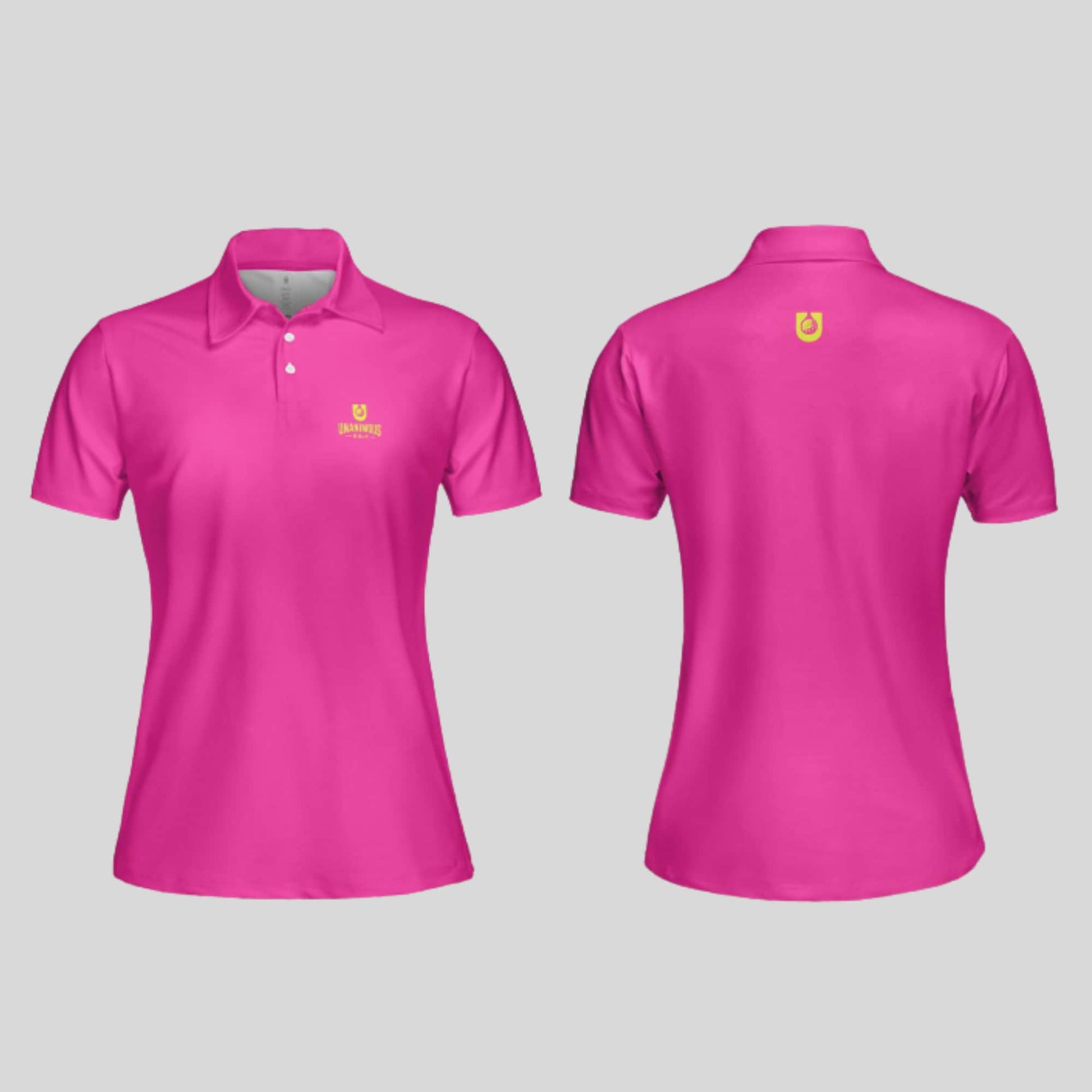 Neon Pink/chartreuse golf polo shirt for Women