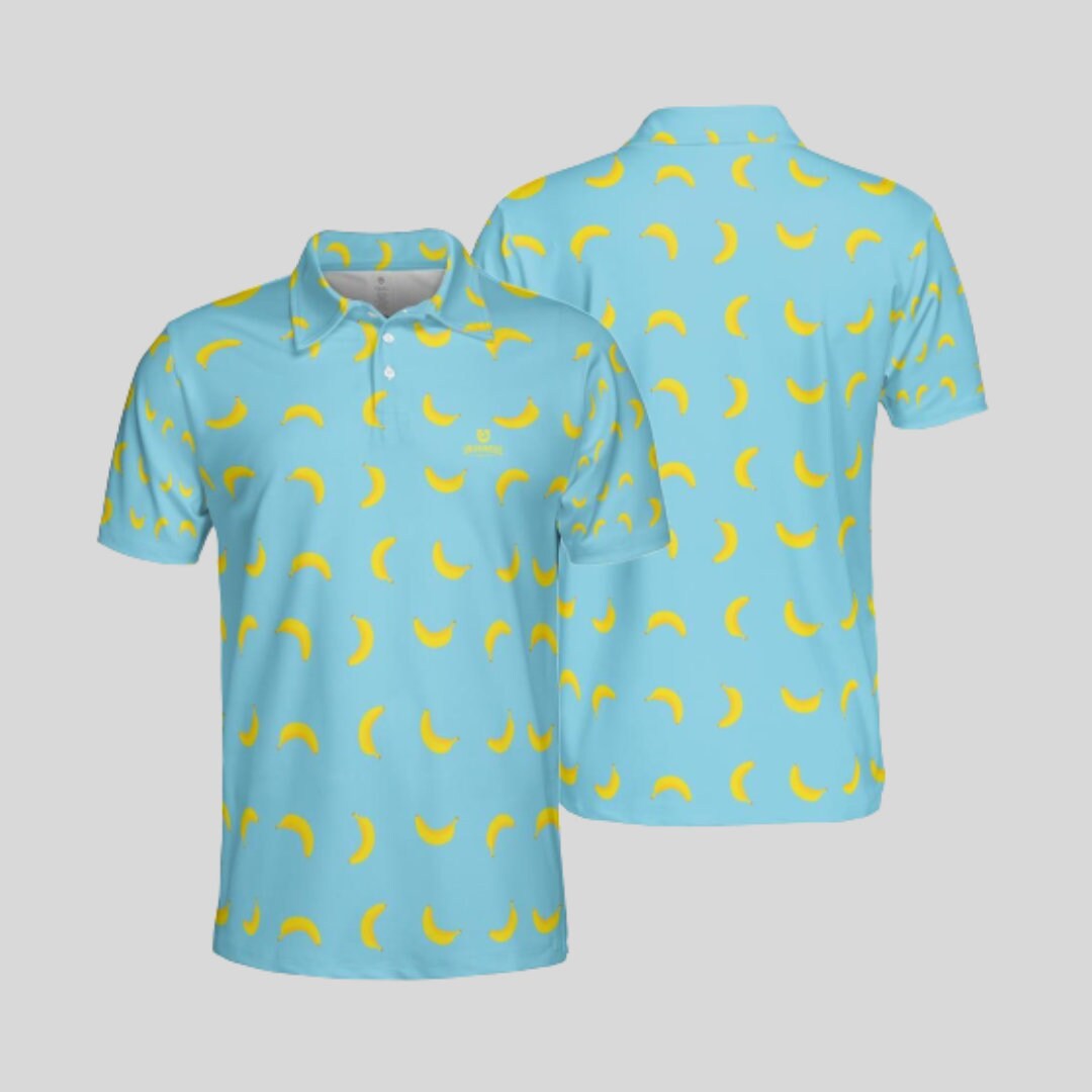 going bananas golf polo shirt