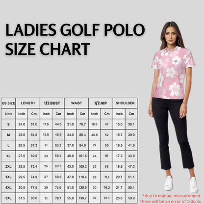 Japanese Cherry golf polo shirt