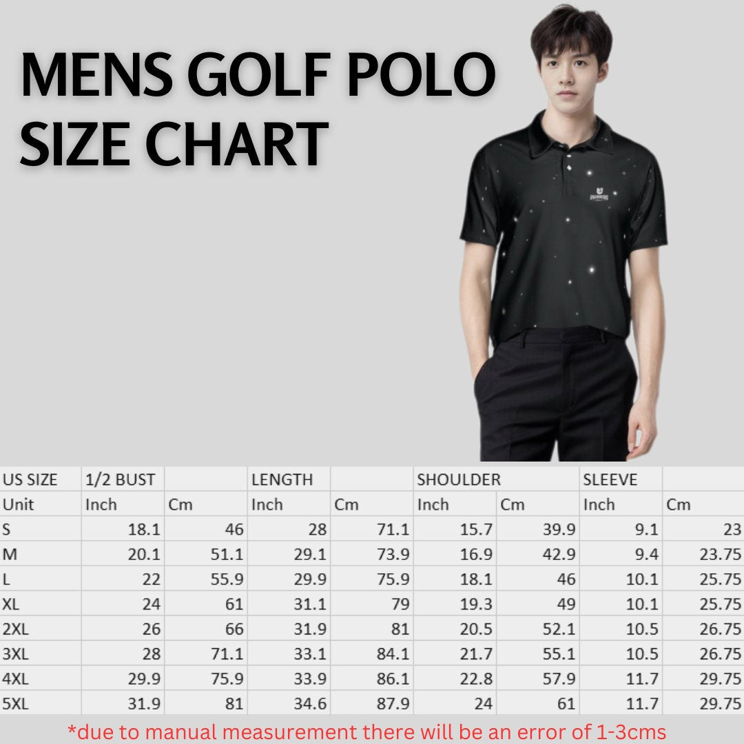 Light of the night light weight golf polo for men