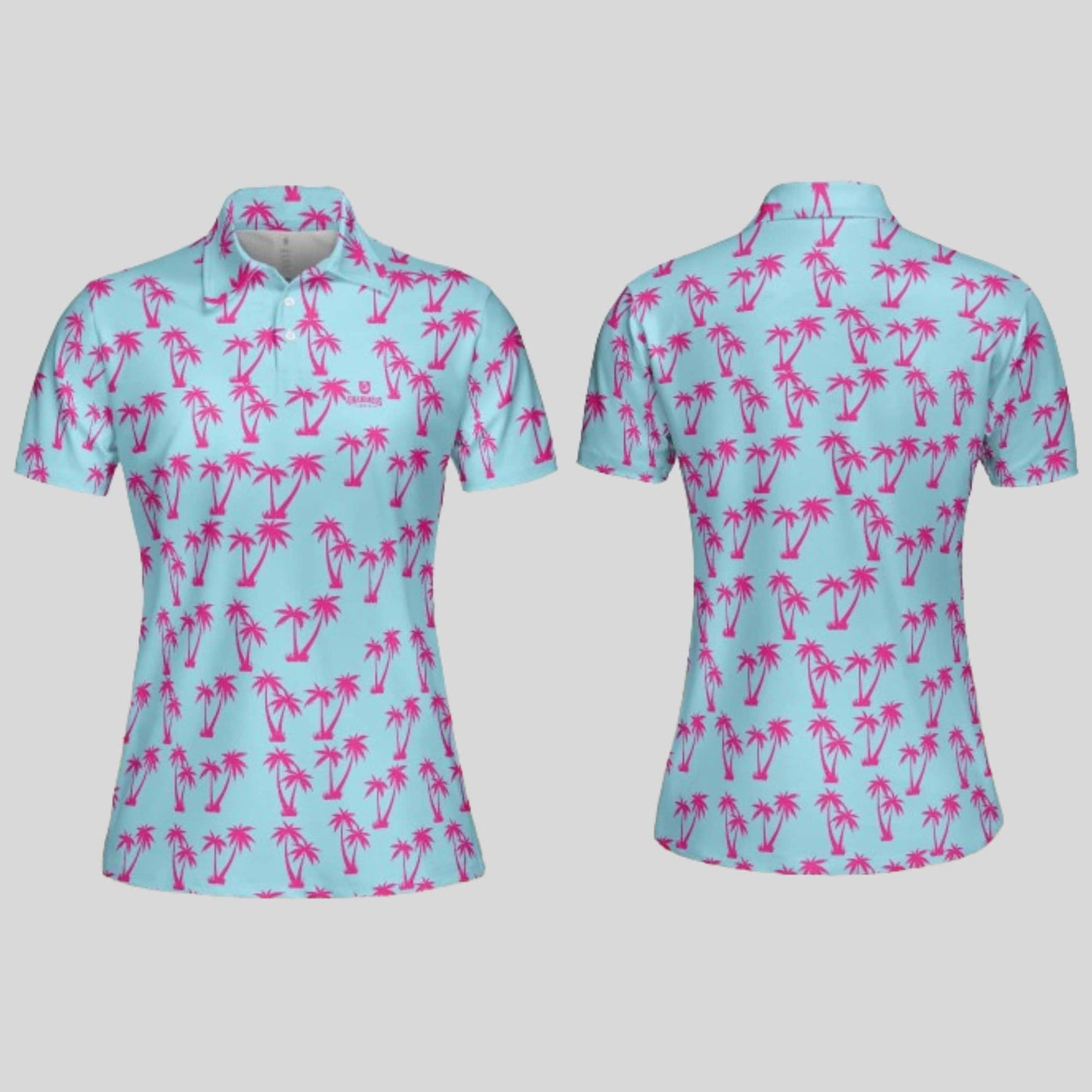 Palm Tree Golf Polo Shirt for Ladies