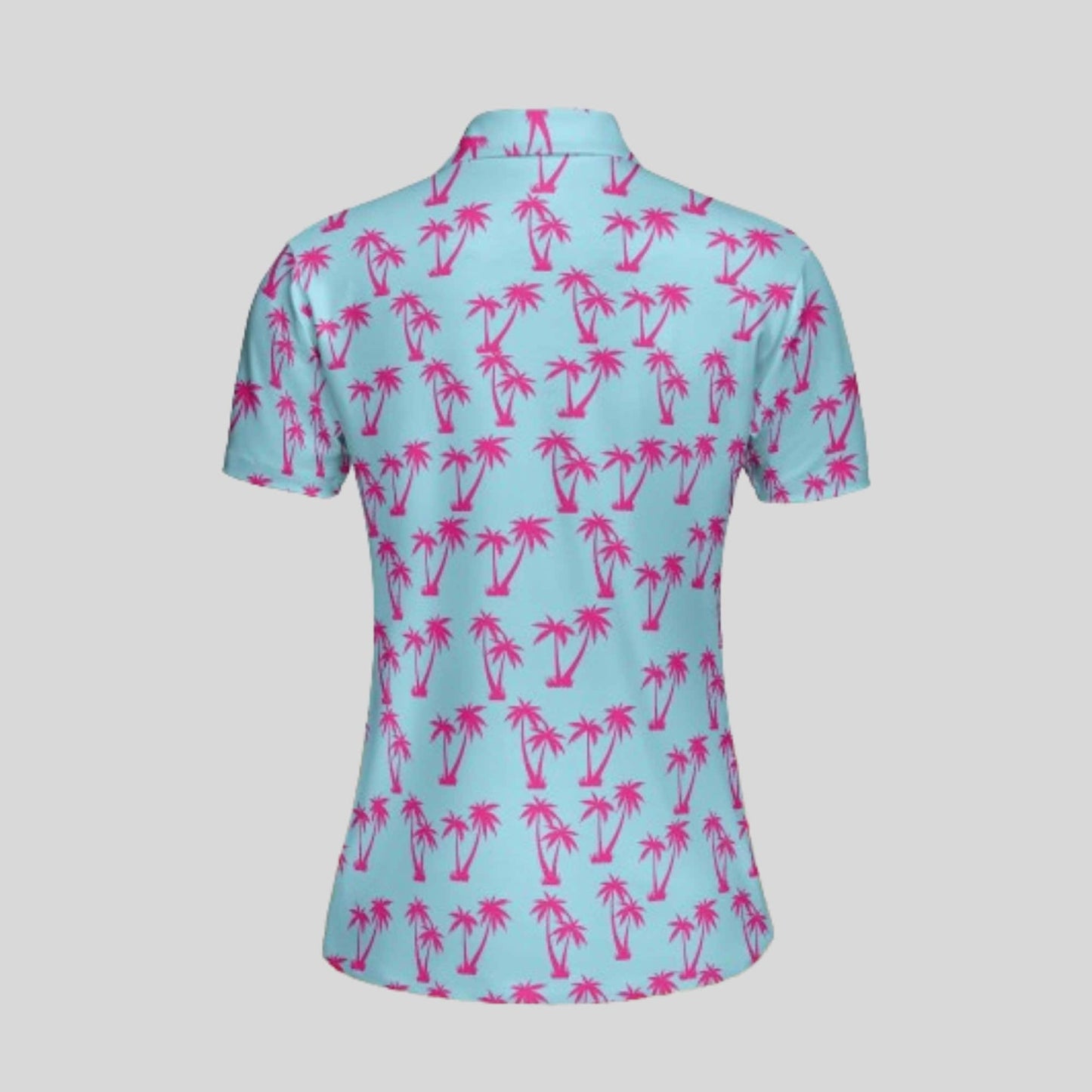 Palm Tree Golf Polo Shirt for Ladies