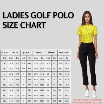 sprinkles Golf Polo Shirt Ladies Fit