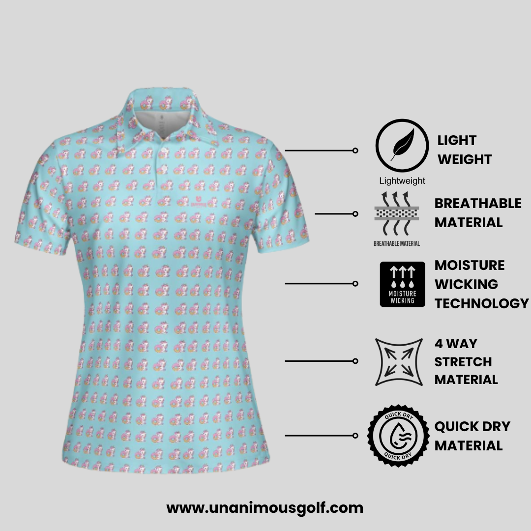 Unicorn Golf Shirt for Ladies