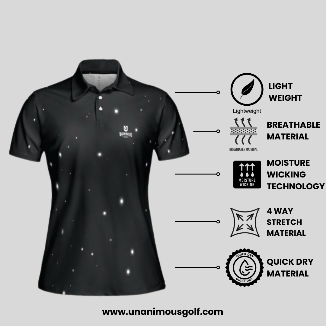 Light of the night golf polo for women